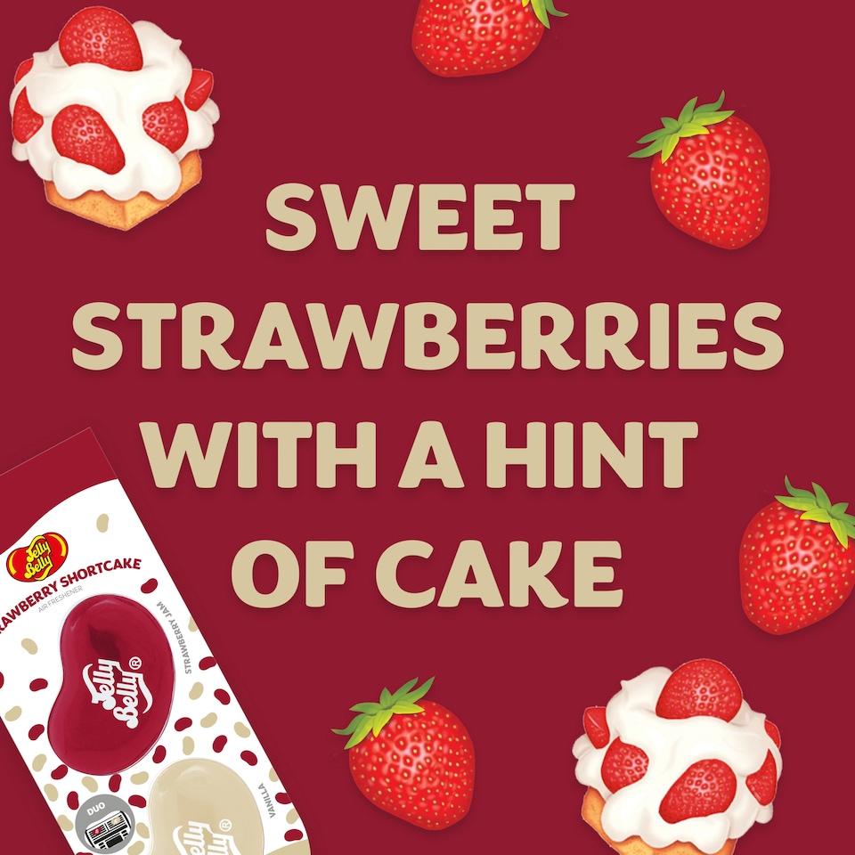 image 1 of Jelly Belly Strawberry Shortcake Duo Vent Air Freshener