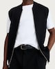 image 2 of F&F Cotton Rich Knitted Zip Up Gilet in Black