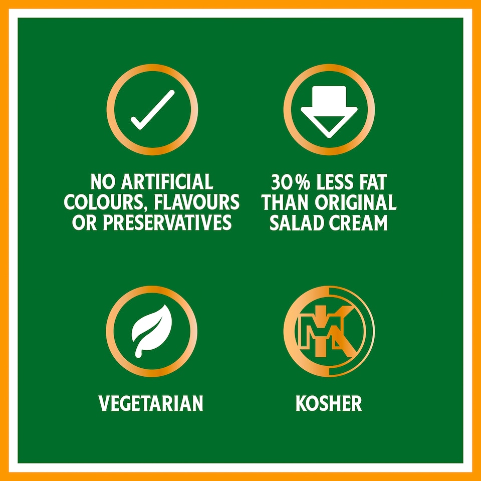 image 1 of Heinz 30% Less Fat Salad Cream 415g