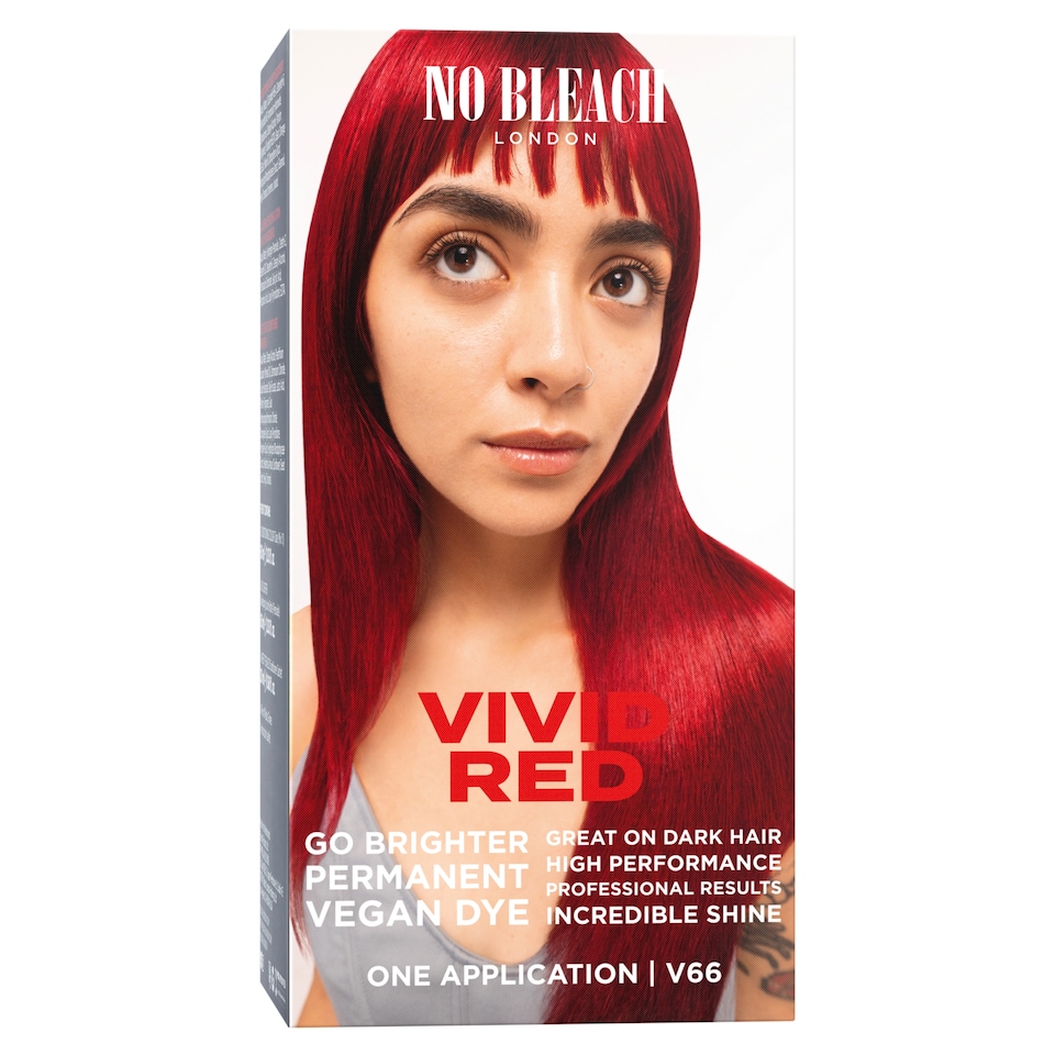 BLEACH LONDON VIVID RED PERMANENT HAIR COLOUR KIT