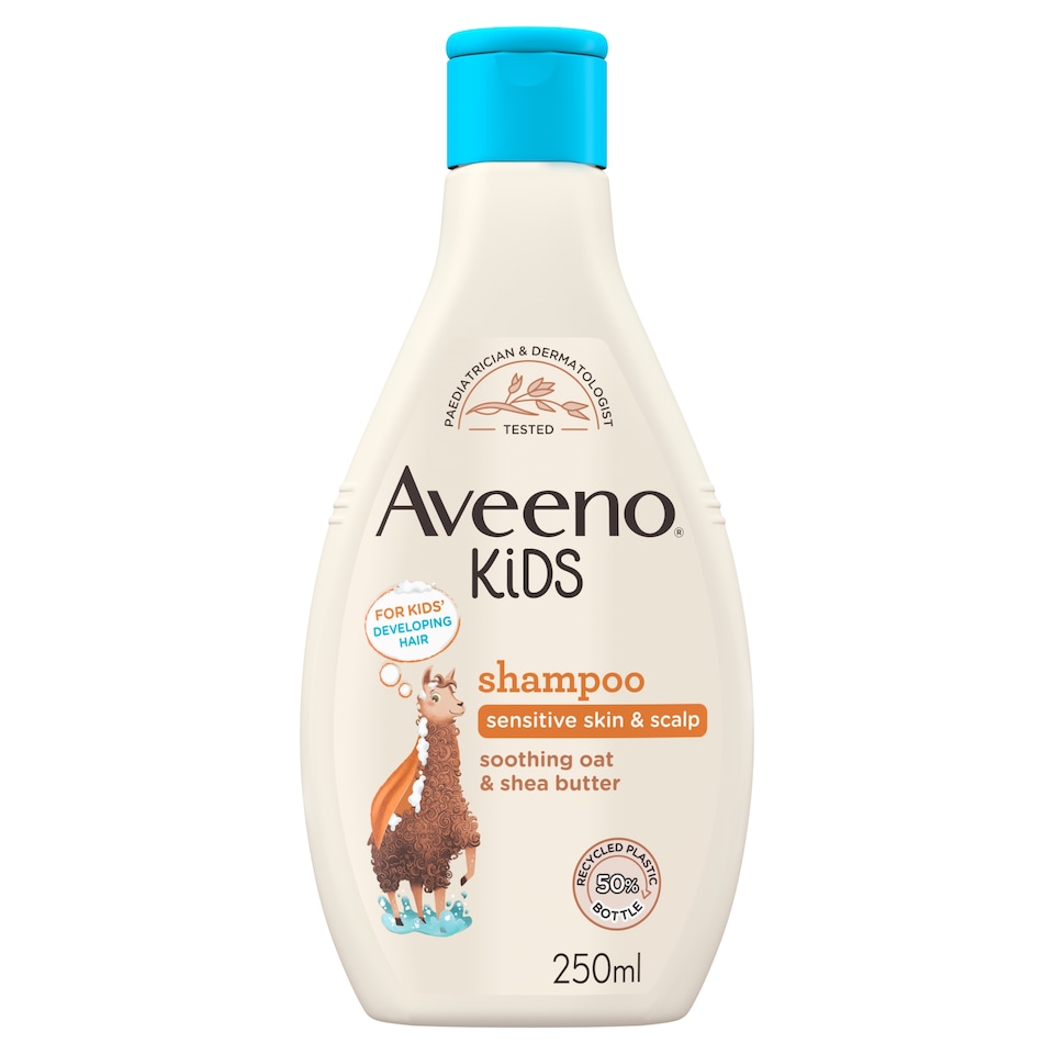 image 1 of Aveeno Kids Shampoo with Soothing Oat & Shea Butter 250ml