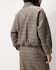 image 3 of F&F Checked Funnel Neck Co-ord Bomber Jacket in Multi Brown