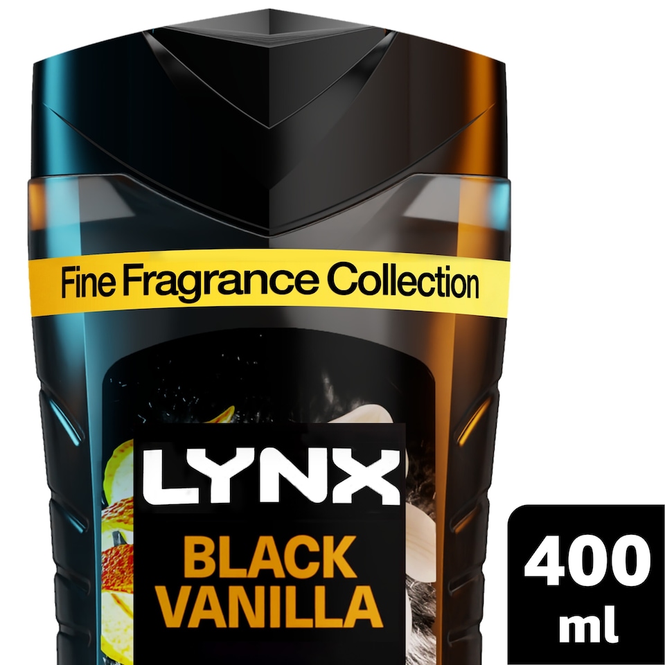 image 1 of Lynx Fine Fragrance Black Vanilla Body Wash 400ml