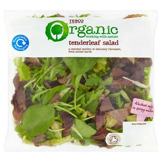 Tesco Organic Tenderleaf Salad 85G Tesco Groceries