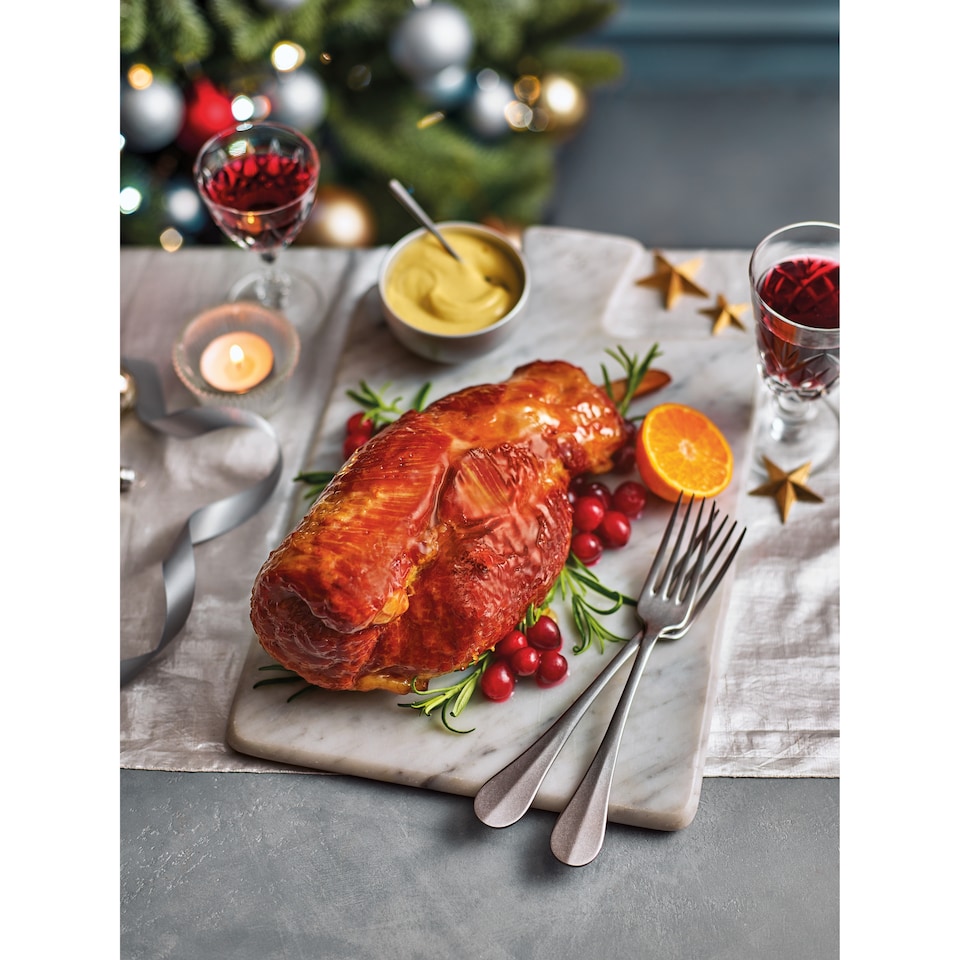 image 1 of 51. Tesco Finest Slow Cooked Bone-In Gammon with a Honey Glaze 1.67kg (Serves 8)