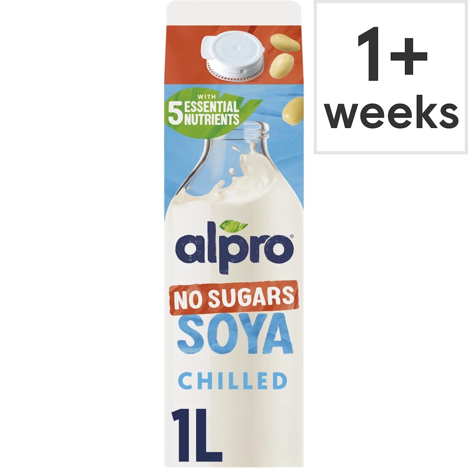 Alpro Soya No Sugar Chilled Dairy Free Drink 1L