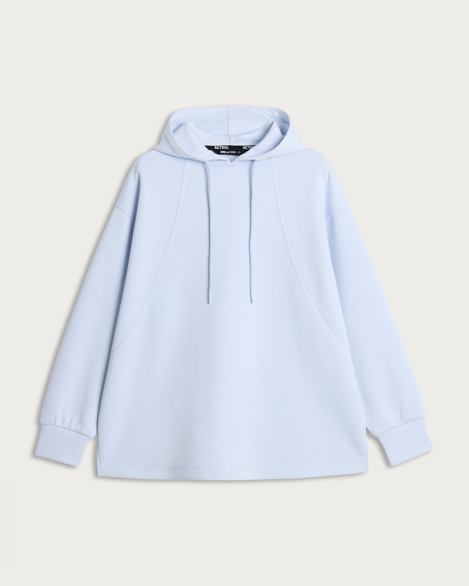image 1 of F&F Active EVERYHOUR Drawstring Hoodie in Blue