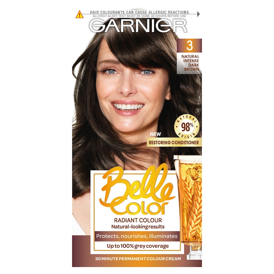 image 1 of Garnier Belle Color 3 Dark Brown Permanent Hair Dye