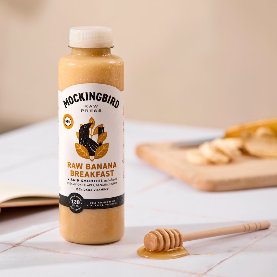 image 1 of Mockingbird Raw Banana Breakfast Smoothie 500ml