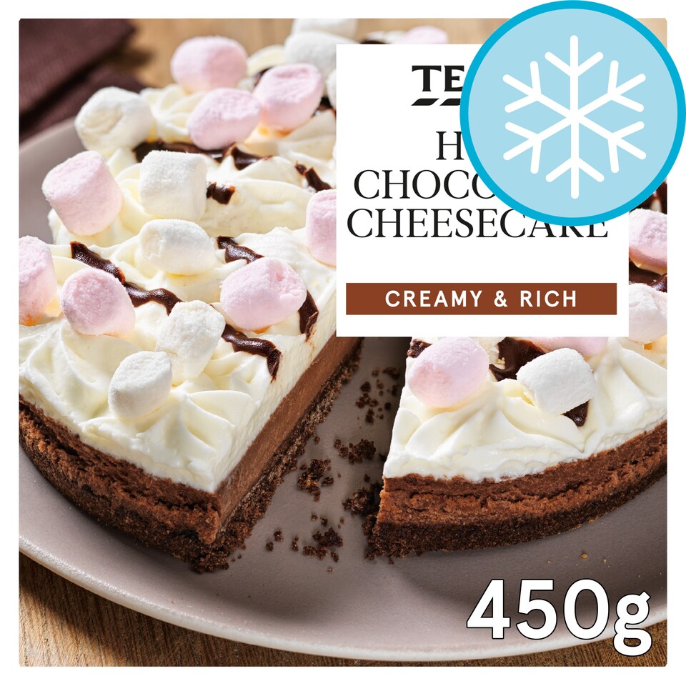 TESCO HOT CHOCOLATE CHEESECAKE 450G