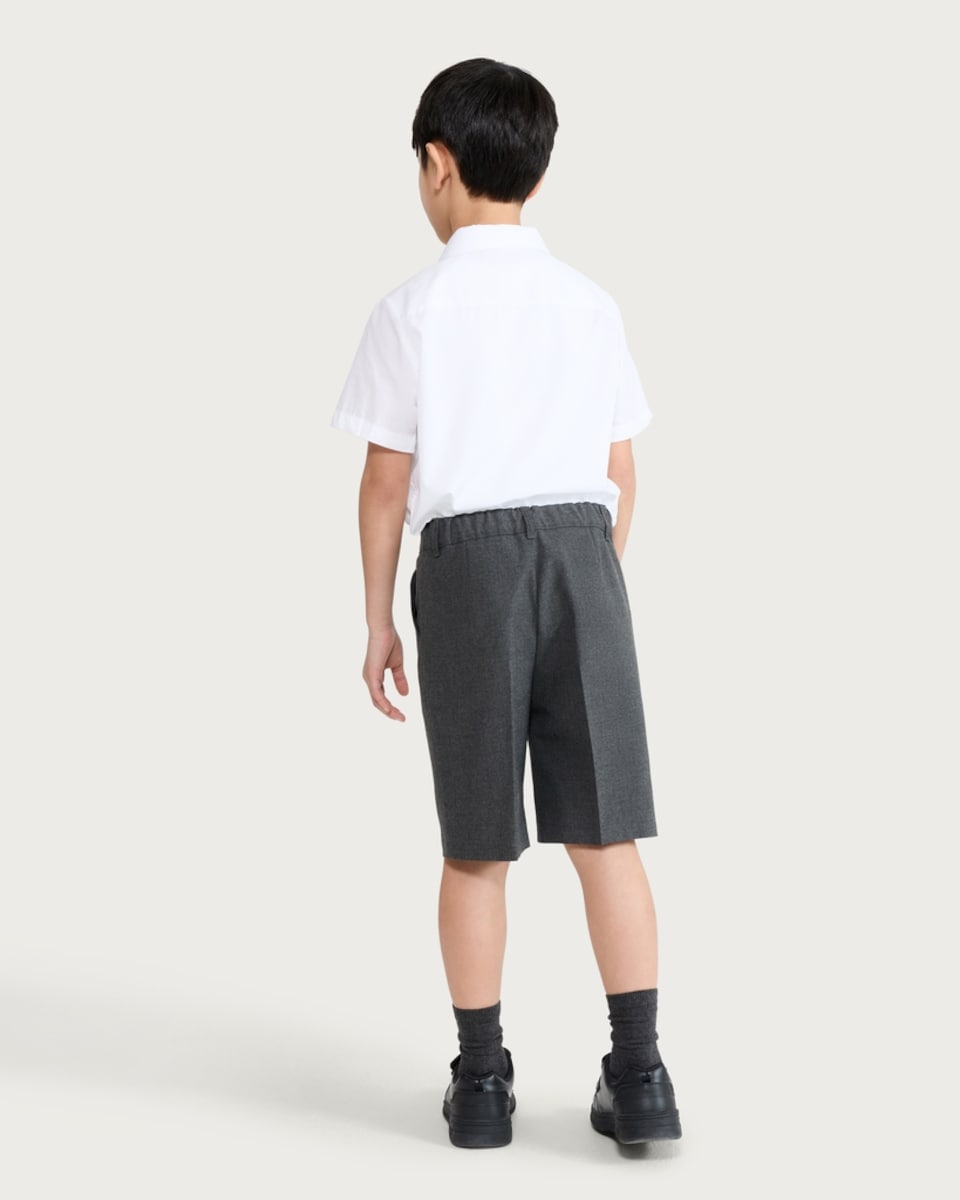 image 1 of F&F School Boys 2-Pack Regular Fit Shorts in Grey