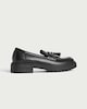 image 1 of F&F Tassel Trim Chunky Loafers in Black
