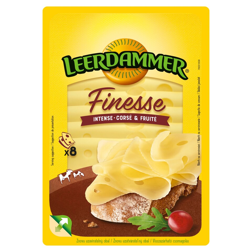 Leerdammer Caractere Finesse szeletelt sajt 80 g