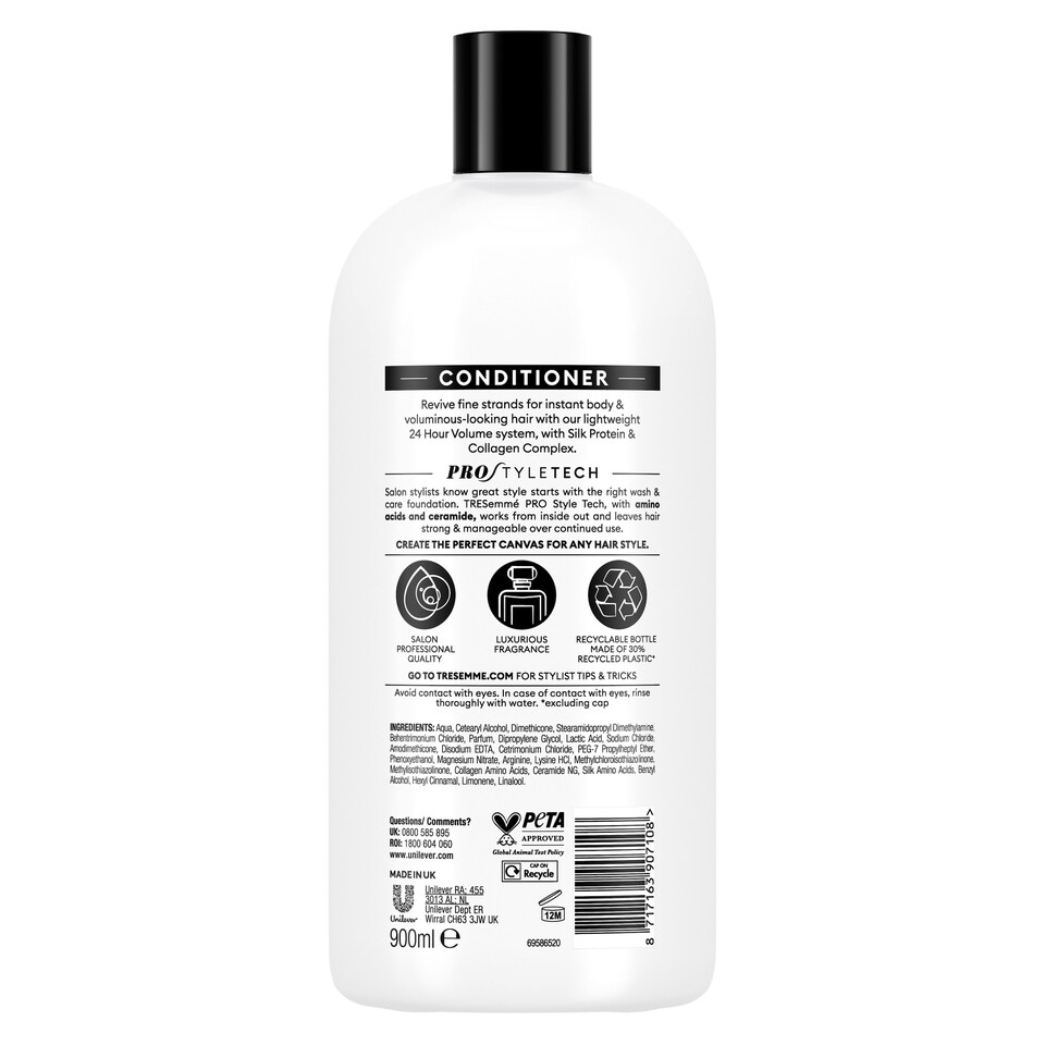 image 1 of Tresemme 24 Hour Body Conditioner 900Ml