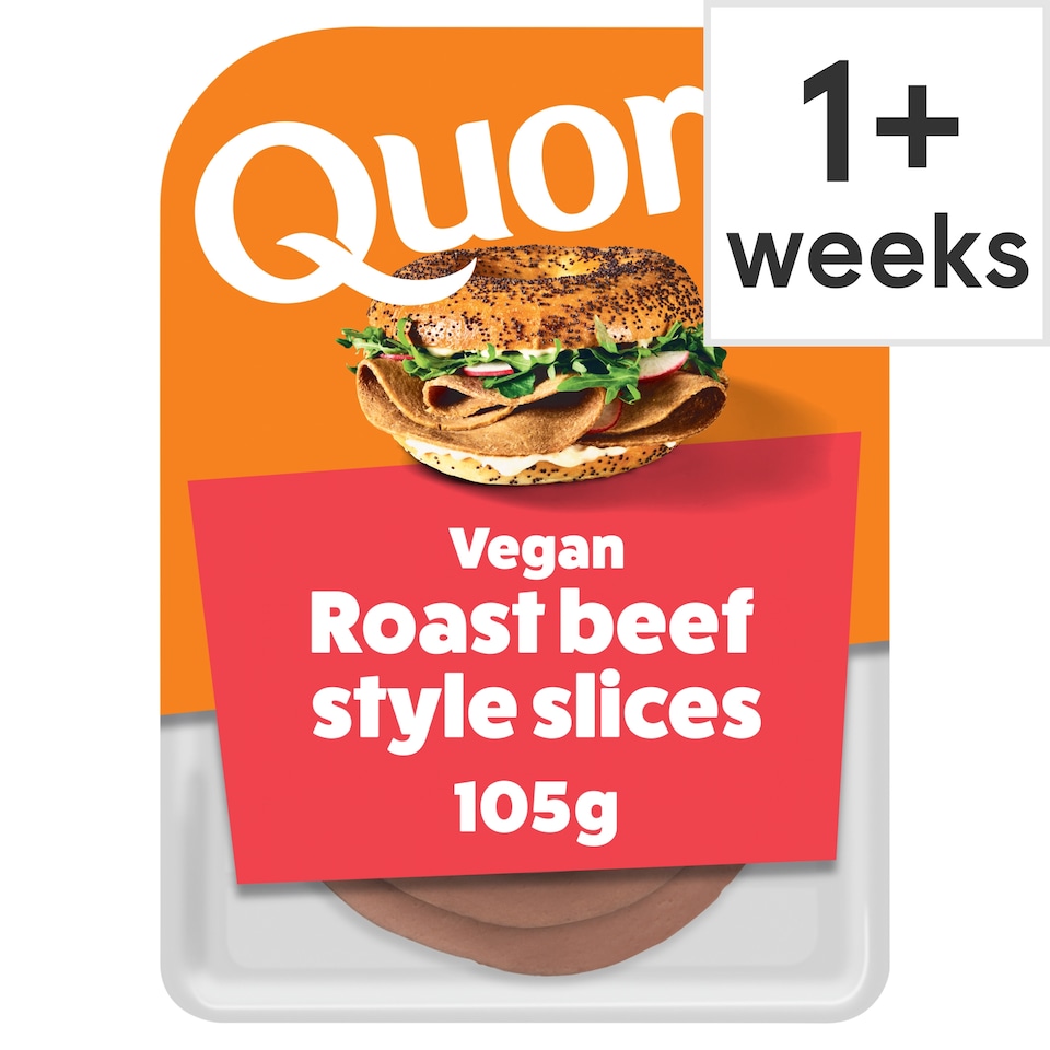 image 1 of Quorn Vegan Roast Beef Style Slices 105G