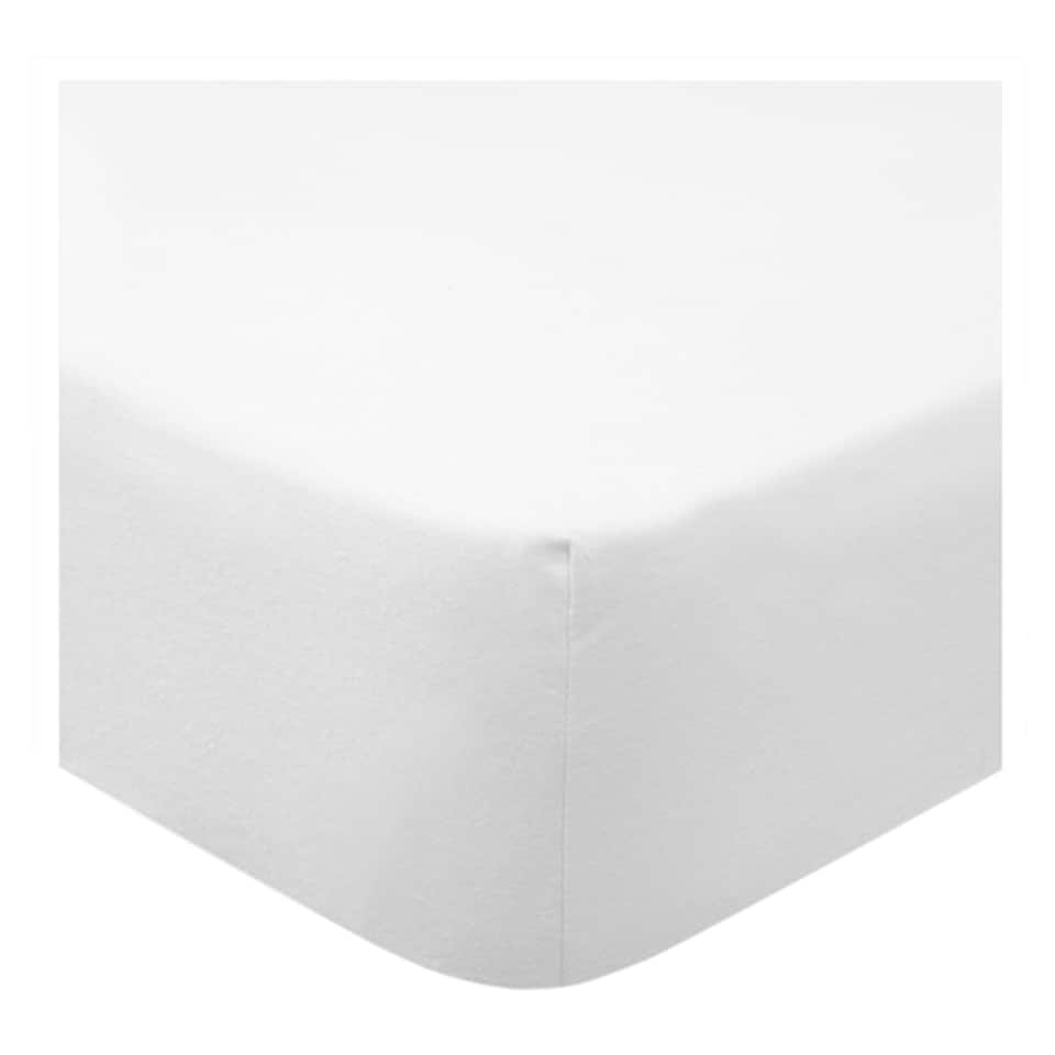 F&F Home Bedding Basics Fitted Sheet White Single