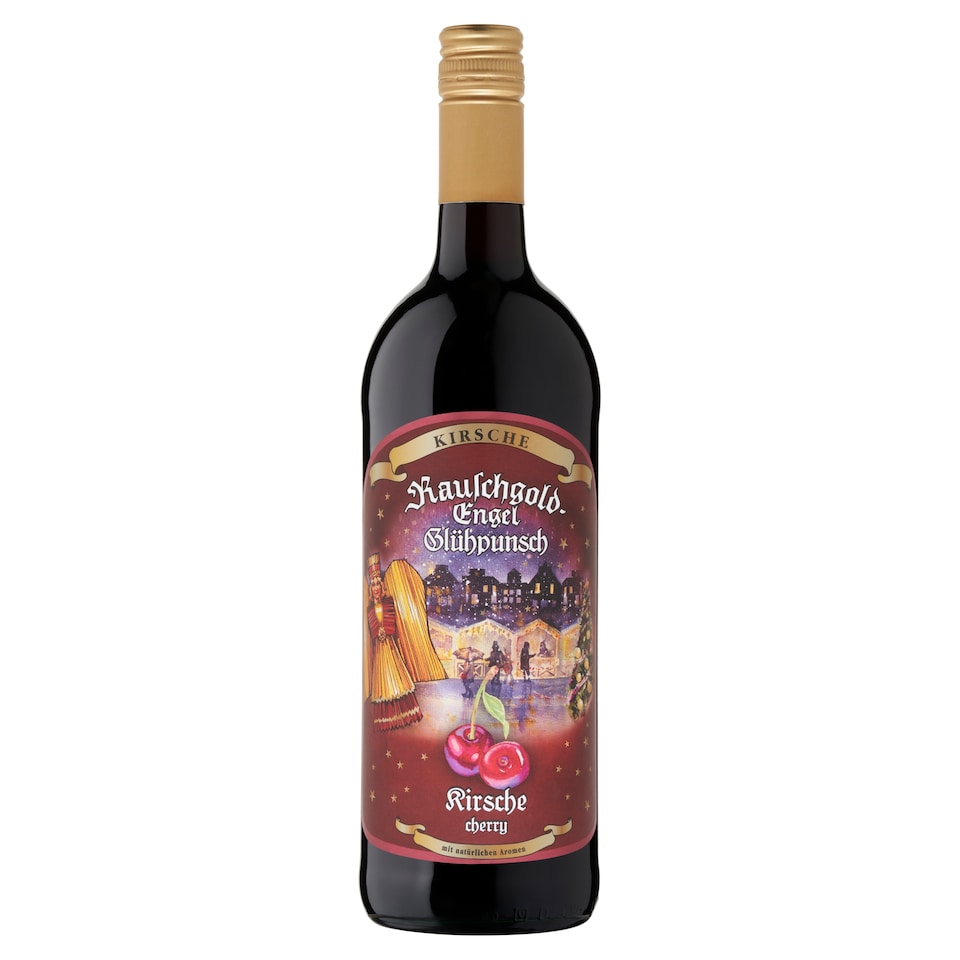 Kirsche Rauschgold-Engel Glühpunsch Cherry Wine Drink from Red Wine 9,5% 1 l