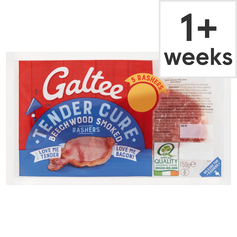 Galtee Tender Cure 5 Rashers 150G