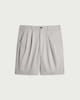 image 4 of The F&F Edit Cotton Rich Pleated Shorts in Cream