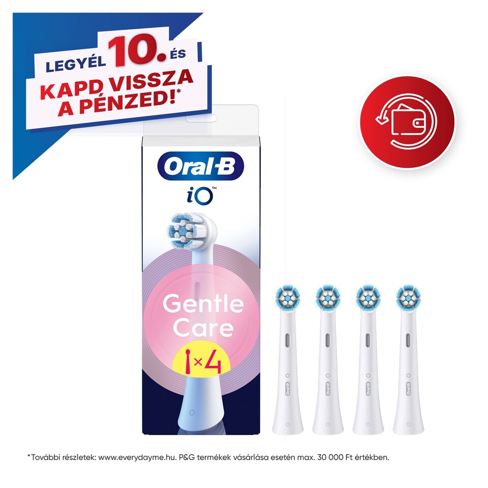 Oral-B iO Series Gentle Care, Eredeti Fogkefefej, Érzékeny Fogínyhez, 4 1. kép