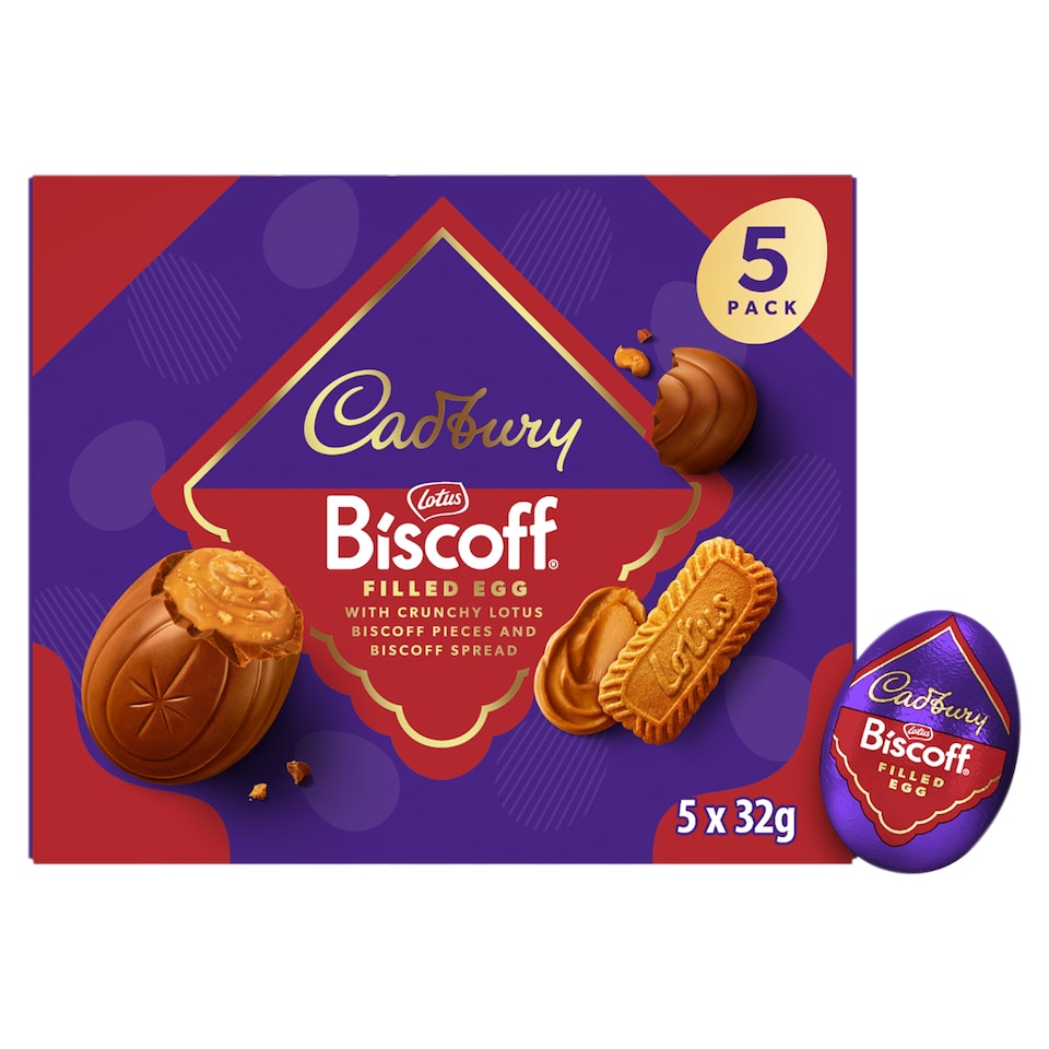 Cadbury Biscoff Filled Egg 5x32g