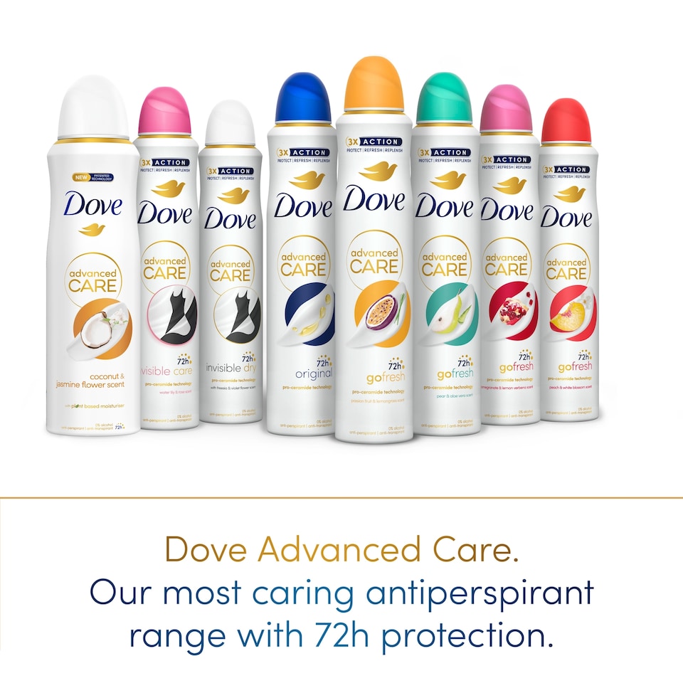 image 1 of Dove Women Go Fresh Pomegranate 72h Advanced Care Antiperspirant Deodorant 200ml