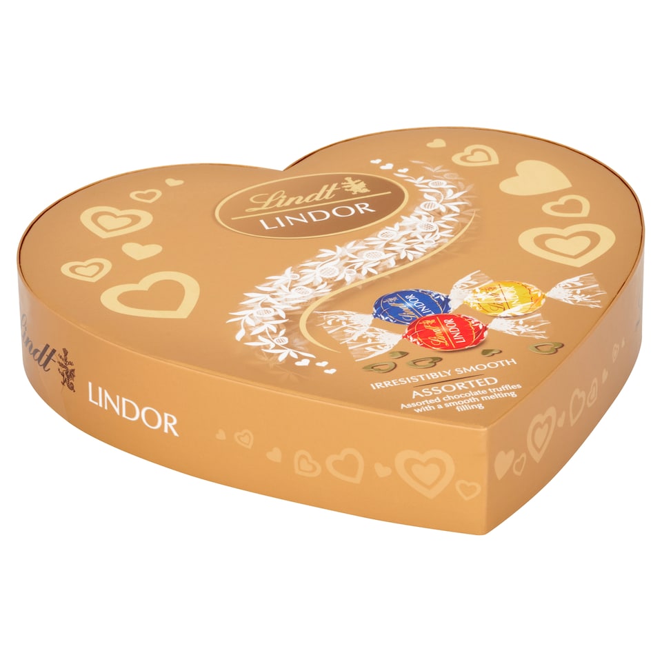 image 1 of Lindt Lindor Assorted Chocolate Truffels Heart 200G