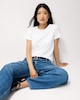 image 3 of F&F Pure Cotton Short Sleeved T-Shirt in White
