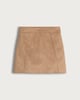 image 4 of F&F Girls Faux Suede Mini Skirt in Brown
