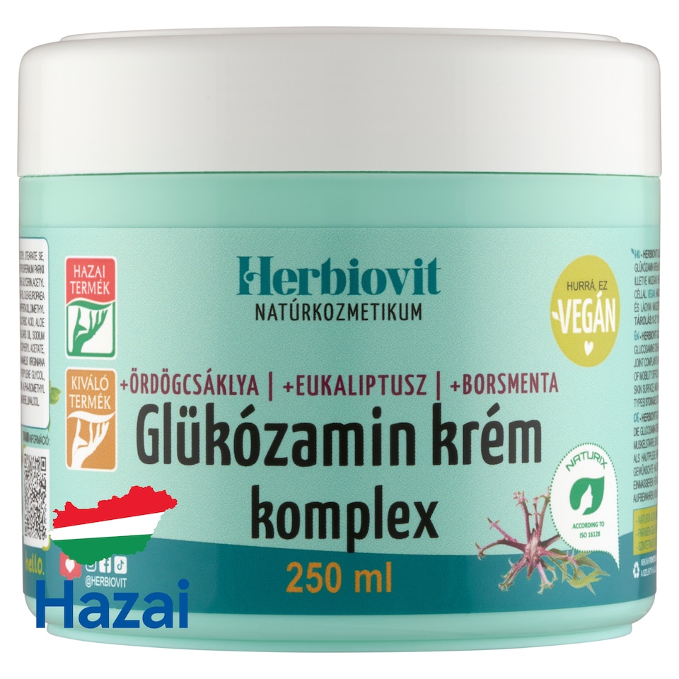 Herbiovit Glükózamin krém Komplex 250 ml  1. kép
