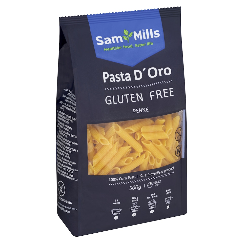 obrázok 1 z Sam Mills Penne 100% kukuričné cestoviny 500 g