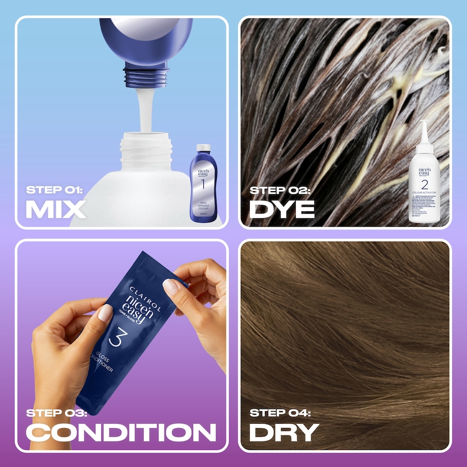 image 1 of CLAIROL NICE'N EASY TONE+GLOSS SEMI PERMANENT HAIR DYE - 700/91 DARK BLONDE