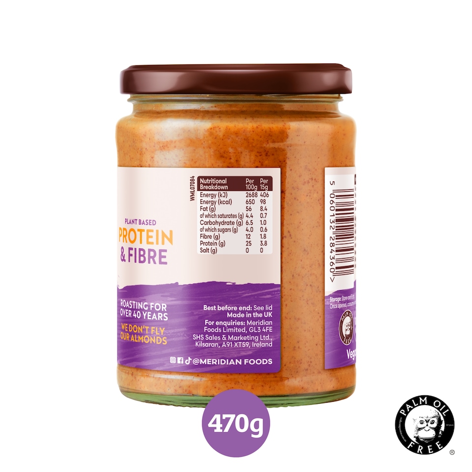 image 1 of Meridian Smooth Almond Butter 470g