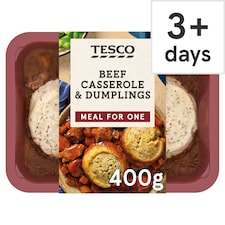 Tesco Beef Casserole & Dumplings 400G