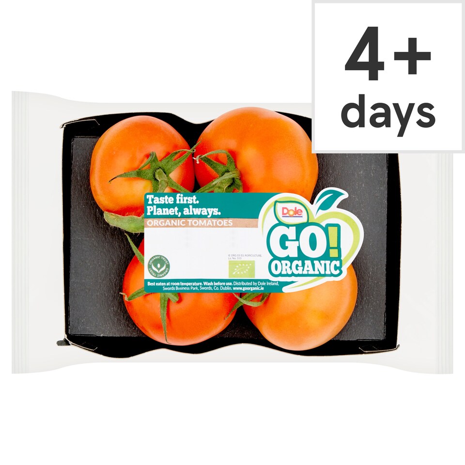 Dole Go Organic Tomatoes On The Vine 500g