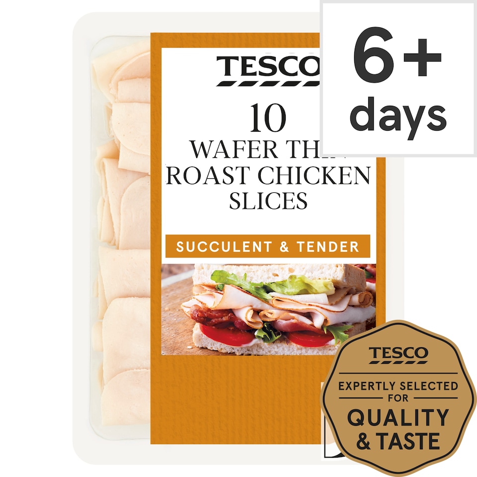 Tesco Wafer Thin Roast Chicken Slices 125g