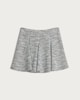 image 4 of F&F Boucle Textured Pleated Mini Skirt in Multi Grey