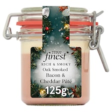 Tesco Finest Oak Smoked Bacon & Cheddar Pate 125g