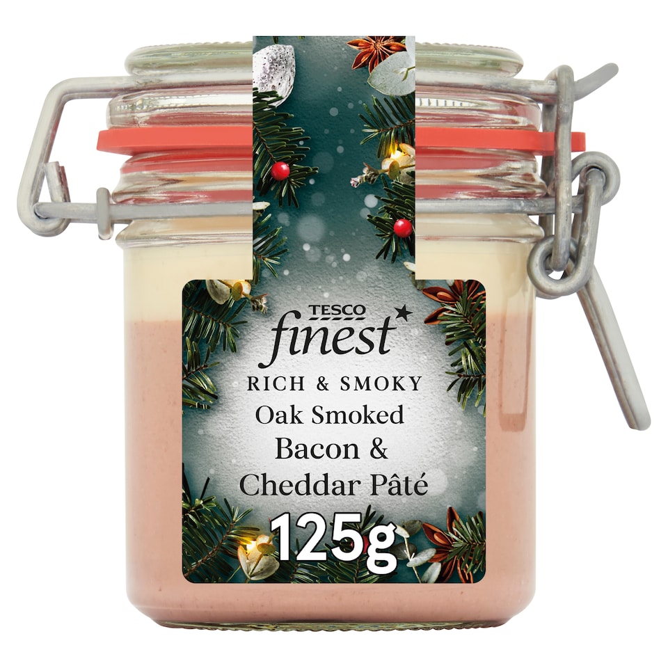 Tesco Finest Oak Smoked Bacon & Cheddar Pate 125g