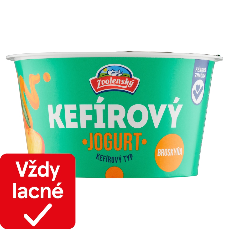 obrázok 1 z Zvolenský Jogurt kefírového typu broskyňa 150 g