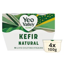 Yeo Valley Organic Gut Health Kefir Natural  4X100g