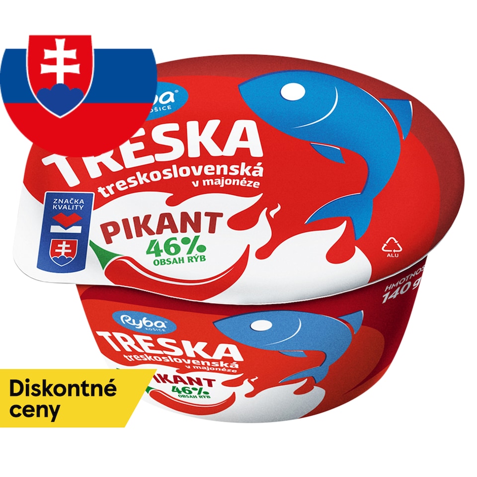 Ryba Košice Treska treskoslovenská v majonéze pikant 140 g