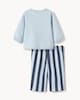 image 2 of F&F Baby 2-Piece Cotton Rich Printed Sweatshirt & Trouser Set in Blue