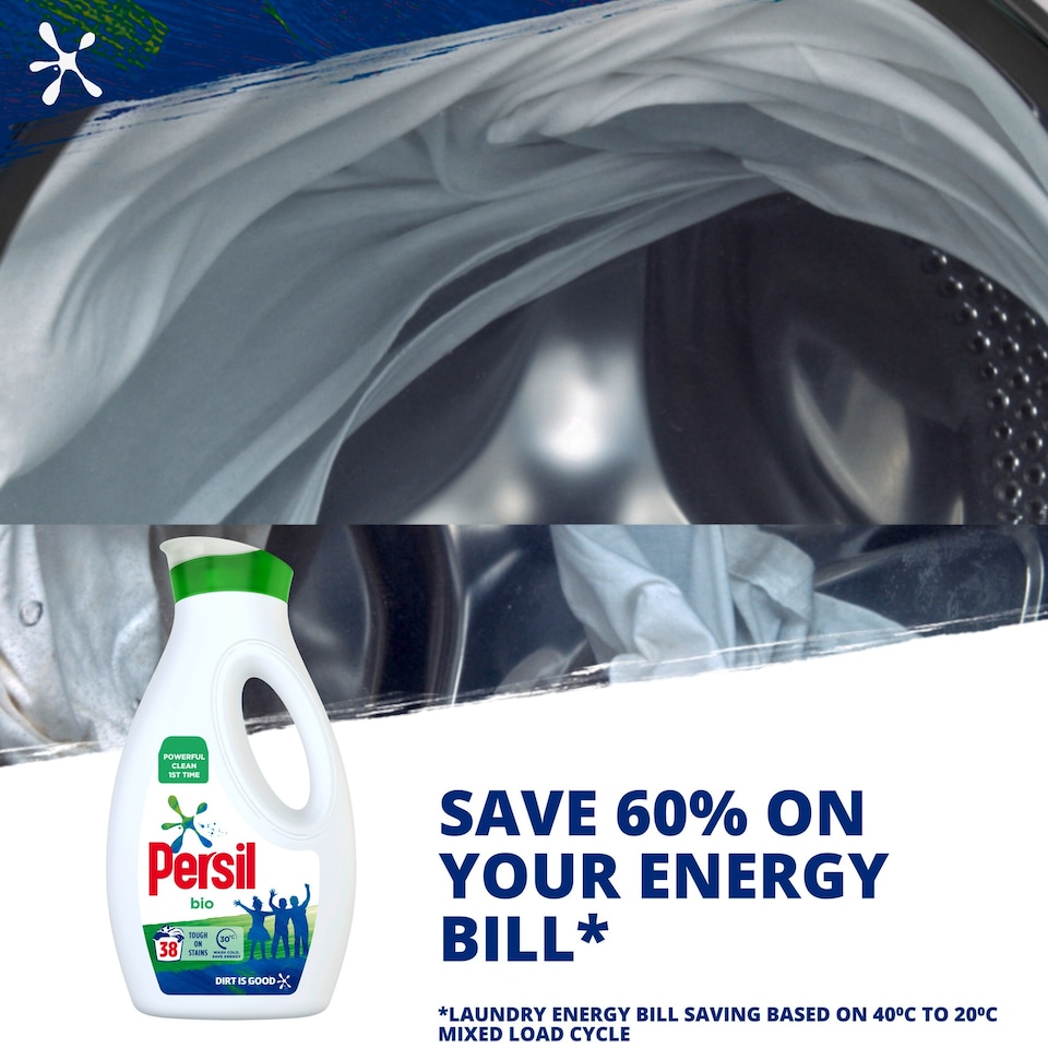 image 1 of Persil Bio Laundry Washing Liquid Detergent 38 Washes 1026ml