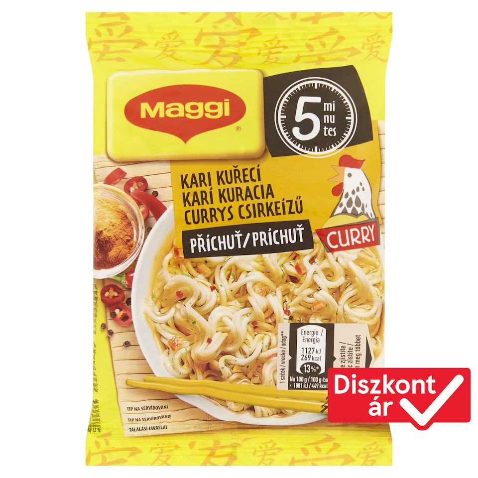 Maggi PárPerc currys csirkeízű instant tészta 59,2 g