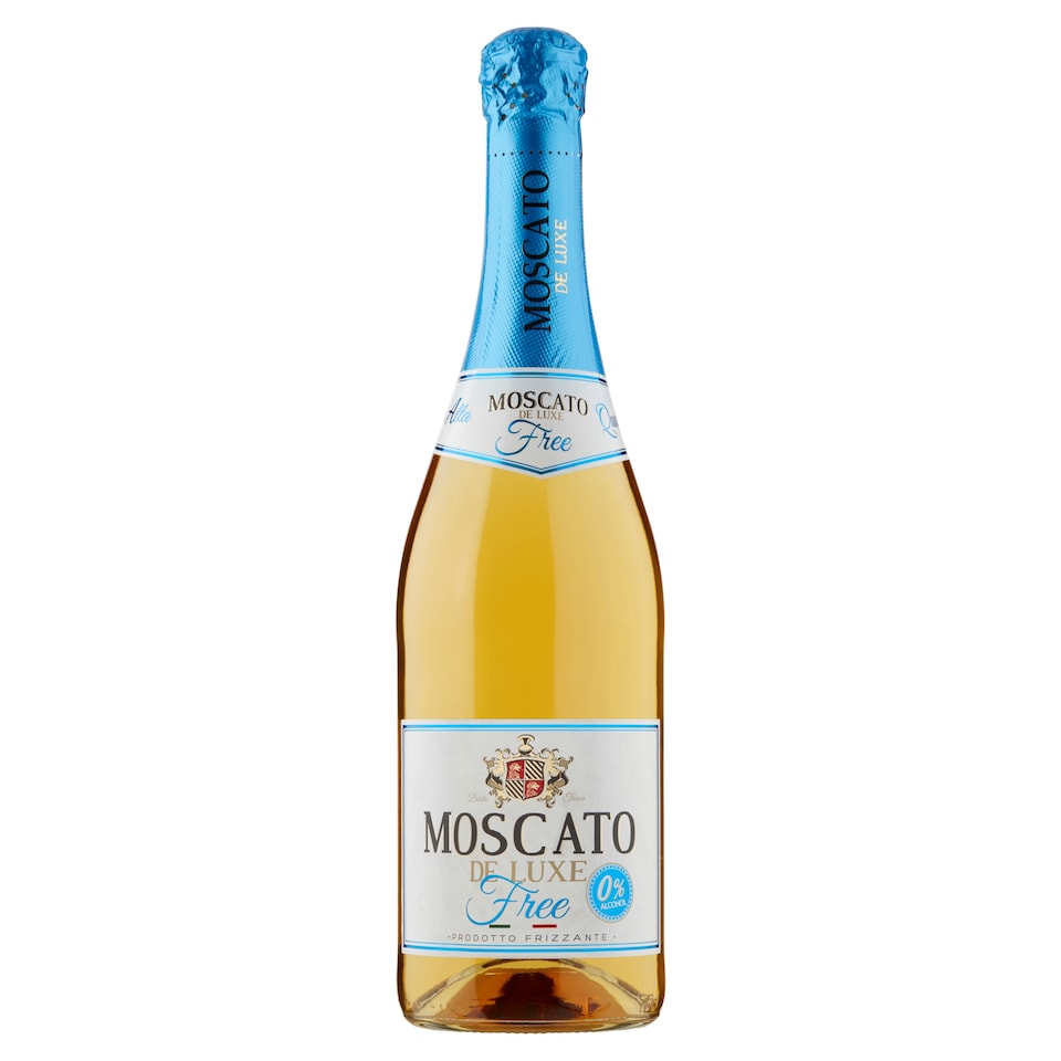 Moscato De Luxe Free nealkoholický nápoj ochutený 0,75 l