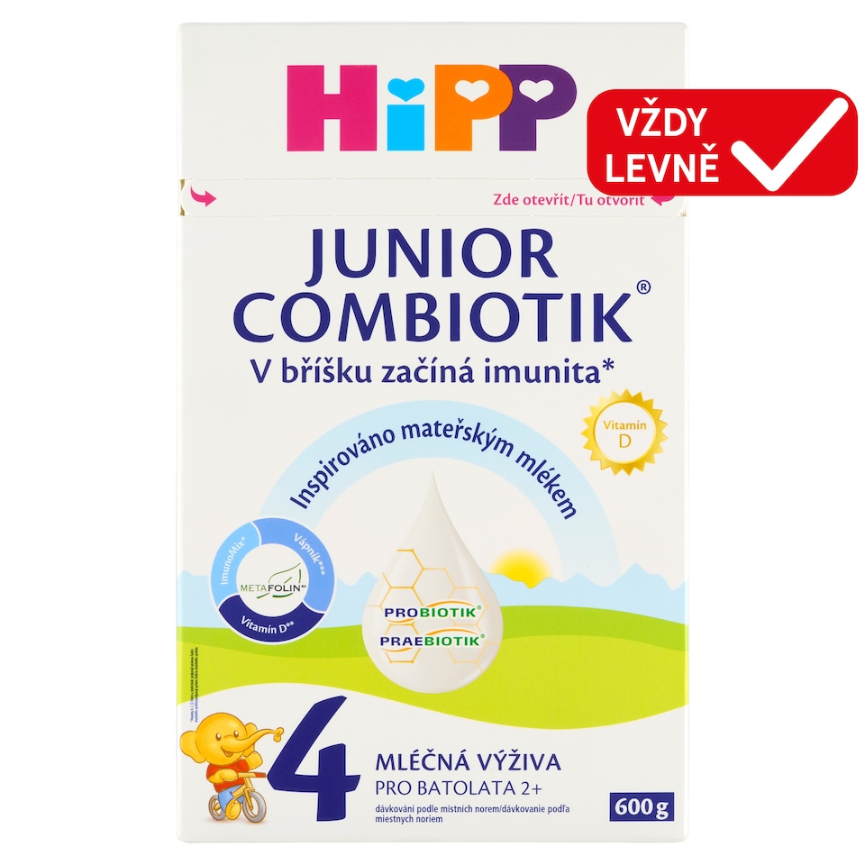 image 1 of HiPP Combiotik Junior 4 Milk Formula for Toddlers 2+ 600g