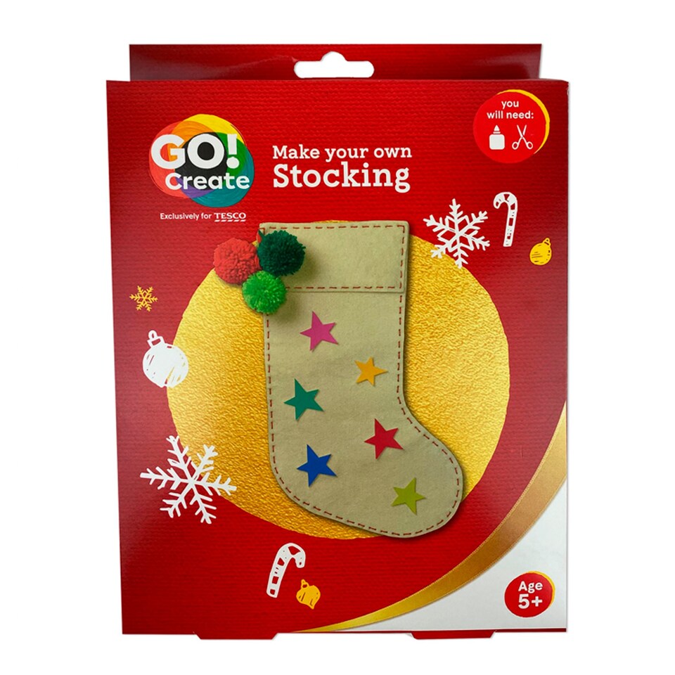 Go Create Make Your Own Christmas Stocking Tesco Groceries
