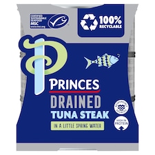 Princes Drained Tuna Steak In Spring Water 3X110g