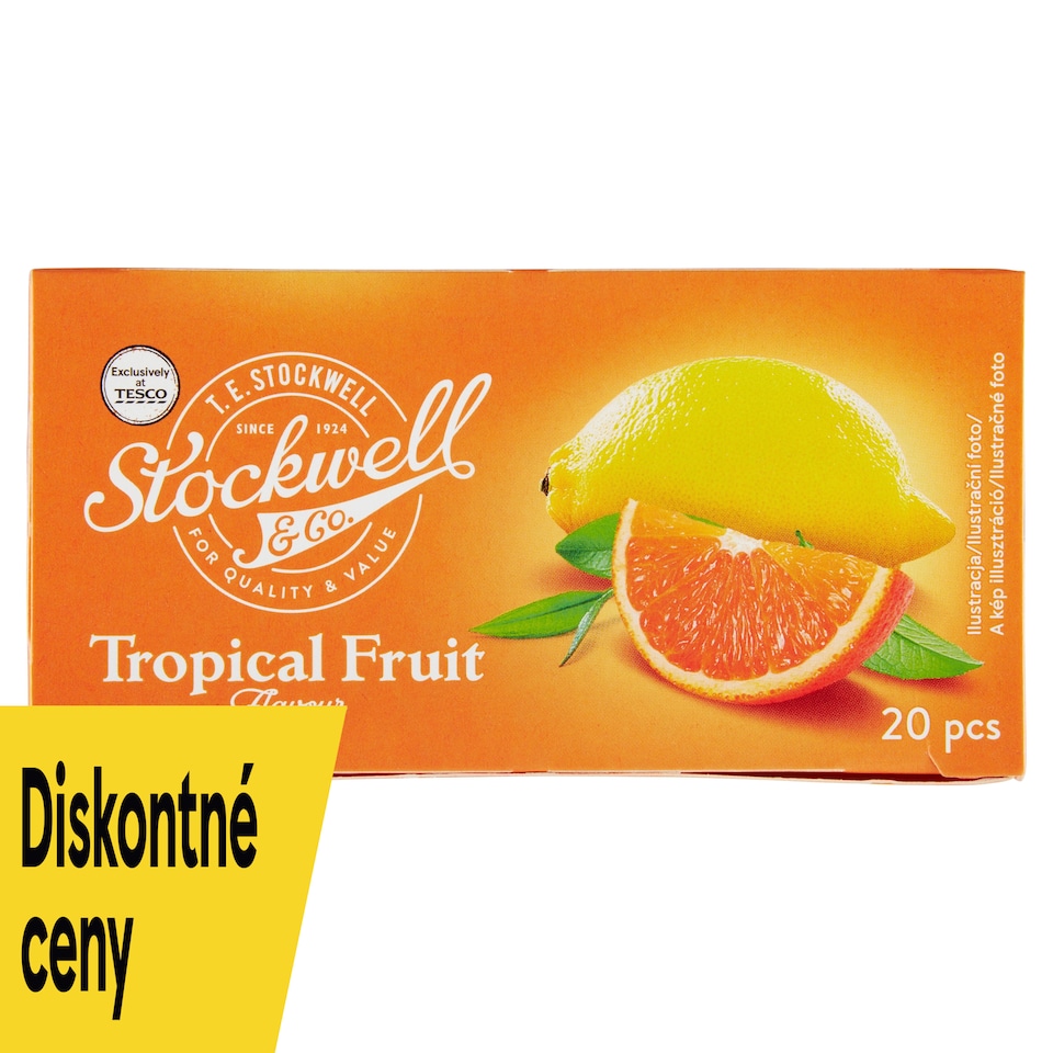 Stockwell & Co. Ovocný čaj s príchuťou tropického ovocia 20 x 2 g (40 g)
